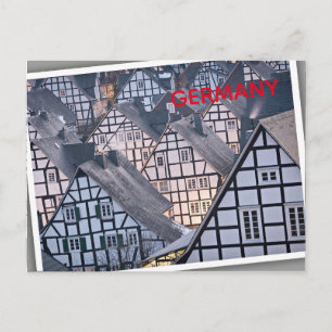 Fachwerkhäuser in Freudenberg Postkarte