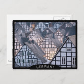 Fachwerkhäuser in Freudenberg Postkarte (Vorne/Hinten)