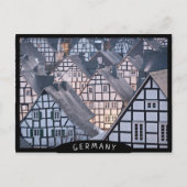 Fachwerkhäuser in Freudenberg Postkarte (Vorderseite)