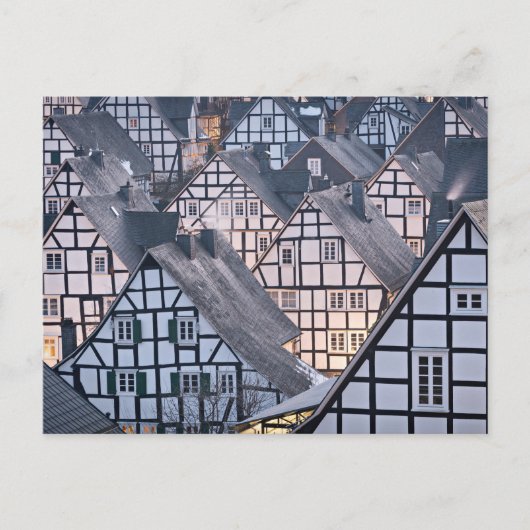 Fachwerkhäuser in Freudenberg Postkarte (Vorderseite)