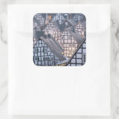 Fachwerkhäuser in Freudenberg Quadratischer Aufkleber (Tasche)