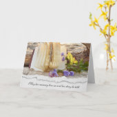 Fachzeitschrift für Strand und Beileid Karte (Gelbe Blume)