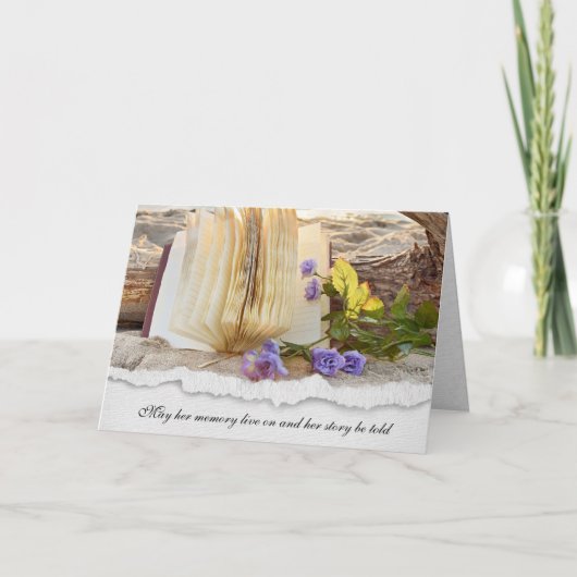 Fachzeitschrift für Strand und Beileid Karte (Vorderseite)