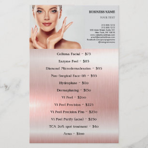 FACIAL BEHANDLUNGEN Schönheitssalon Flyer