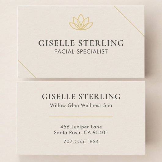 Facial Specialist Visitenkarte