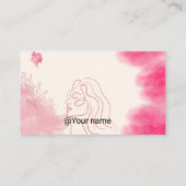 Facial Steamer Business Card Visitenkarte (Rückseite)
