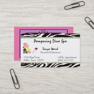 Facialist/Esthetician/Salon Business Cards Visitenkarte
