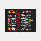 Facilities Manager Christmas Crew Matching Xmas Fleecedecke (Vorderseite (Horizontal))