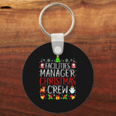 Facilities Manager Christmas Crew Matching Xmas  Schlüsselanhänger (Vorderseite)