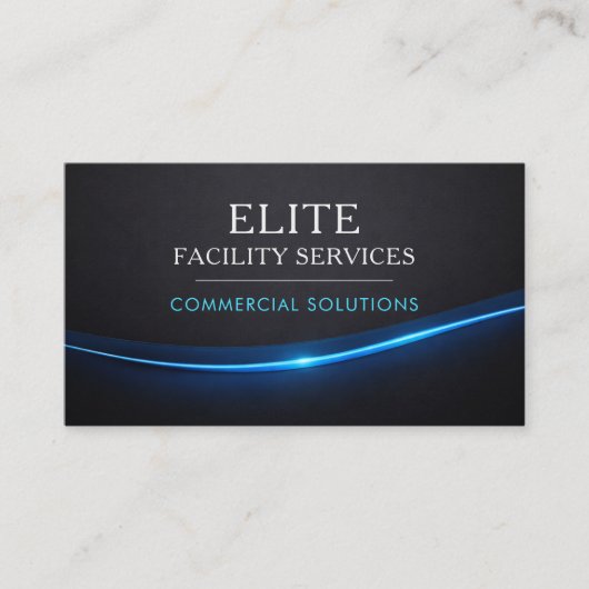 Facility Building Services QR Code Visitenkarte (Vorderseite)