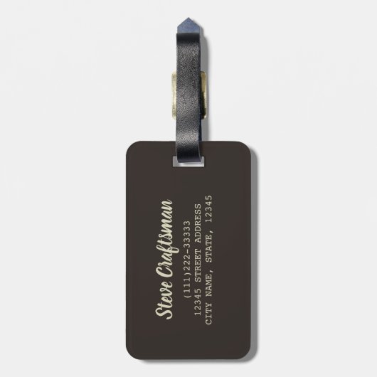 Facility Manager oder Janitor- und Pflegegeschenk Gepäckanhänger (Rückseite vertikal)