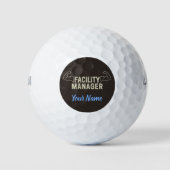 Facility Manager oder Janitor- und Pflegegeschenk Golfball (Vorderseite)