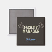Facility Manager oder Janitor- und Pflegegeschenk Magnet (Vorderseite/Rückseite)