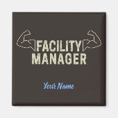 Facility Manager oder Janitor- und Pflegegeschenk Magnet (Vorne)