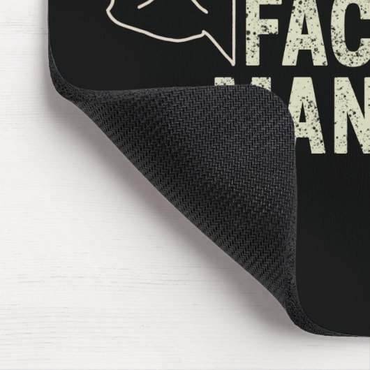 Facility Manager oder Janitor- und Pflegegeschenk Mousepad (Ecke)