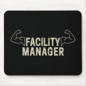 Facility Manager oder Janitor- und Pflegegeschenk Mousepad (Vorne)