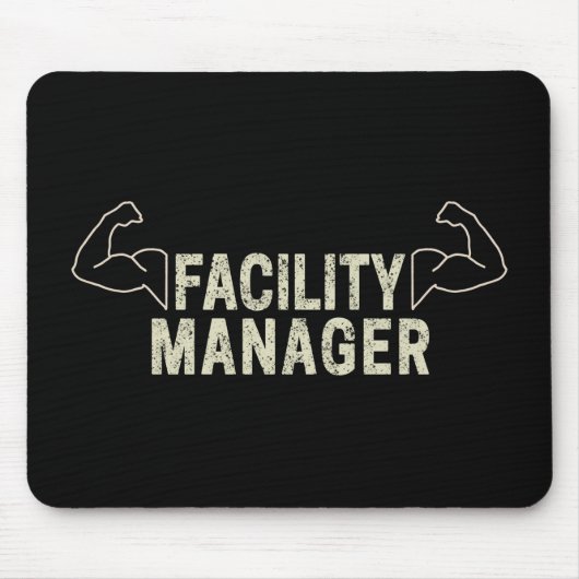 Facility Manager oder Janitor- und Pflegegeschenk Mousepad (Vorne)