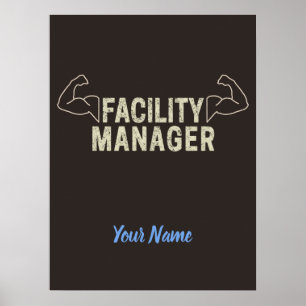 Facility Manager oder Janitor- und Pflegegeschenk Poster