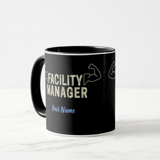 Facility Manager oder Janitor- und Pflegegeschenk Tasse (Vorderseite Links)