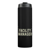 Facility Manager oder Janitor- und Pflegegeschenk Thermosbecher (Vorderseite)