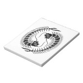 Facing Centipedes Circle Notizblock (Rotiert)