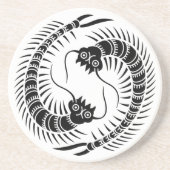 Facing Centipedes Circle Sandstein Untersetzer (Vorne)