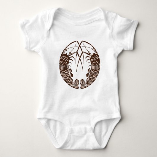 Facing Spiny Lobsters Baby Strampler (Vorderseite)