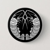 Facing Spiny Lobsters Button (Vorderseite)