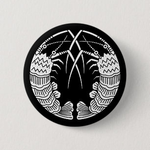 Facing Spiny Lobsters Button