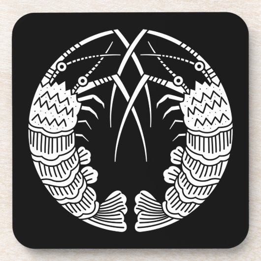 Facing Spiny Lobsters Getränkeuntersetzer (Vorderseite)