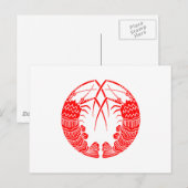 Facing Spiny Lobsters Postkarte (Vorne/Hinten)