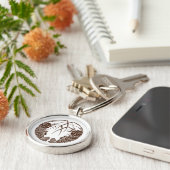 Facing Spiny Lobsters Schlüsselanhänger (Seite)