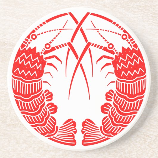 Facing Spiny Lobsters Untersetzer (Vorne)