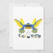 Fack Putin ,Unterstützung der Ukraine Classic Einladung (Rückseite)