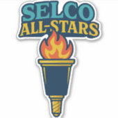 Fackel-Aufkleber Aufkleber (Vorderseite)