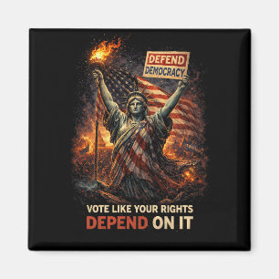 Fackel der Demokratie Magnet