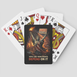 Fackel der Demokratie Spielkarten