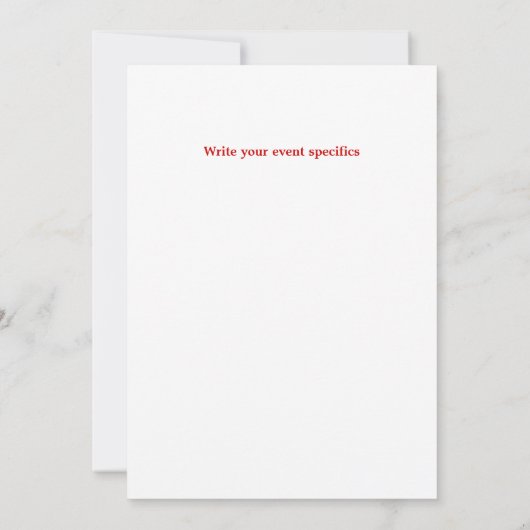 Fackel der Freiheit Einladung (Rückseite)