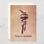 Fackel der Freiheit Einladung (Vorne/Hinten)