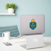 Fackel und Eid-Aufkleber Aufkleber (Laptop auf Schreibtisch)