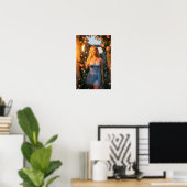 Fackelbeleuchteter Garten des Abendposter der Gnad Poster (Heimbüro)