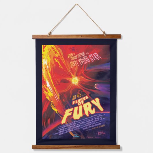 Fackeln aus Fury Poster, Au Microscopii. Wandteppich Mit Holzrahmen (Vorderseite)