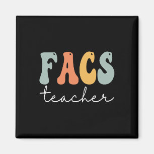 FACS Lehrer Retro Groovy Vintag Happy First Day Magnet