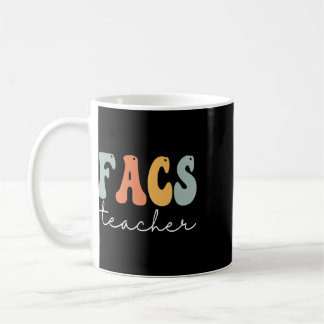 Facs Lehrer Retro Groovy Vintage Glücklicher erste Kaffeetasse