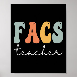 Facs-Lehrer Retro Groovy Vintage Glücklicher erste Poster
