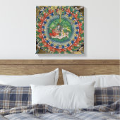 Facsimile Kopie der Genesis 2:22 Gott erschuf Eva, Leinwanddruck (Insitu (Schlafzimmer))