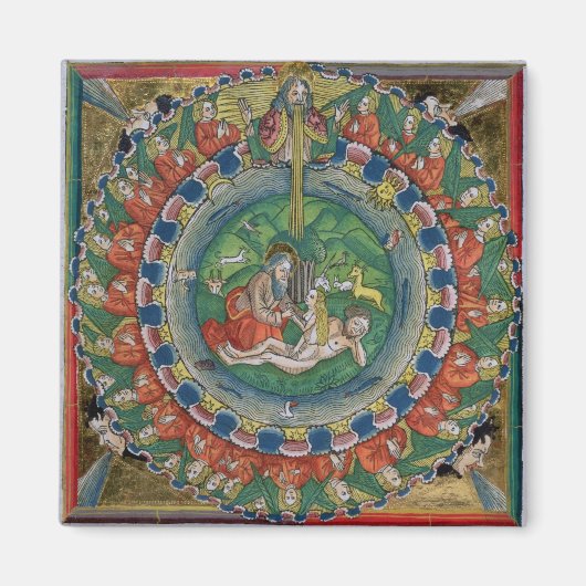 Facsimile Kopie der Genesis 2:22 Gott erschuf Eva, Magnet (Vorne)