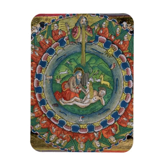 Facsimile Kopie der Genesis 2:22 Gott erschuf Eva, Magnet (Vertikal)