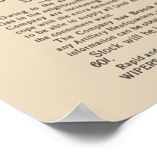 Facsimile-Seiten der Wipers Times 1917 Poster (Ecke)