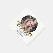 Fact Modern Graduate Foto Graduate Party Serviette (Ecke)